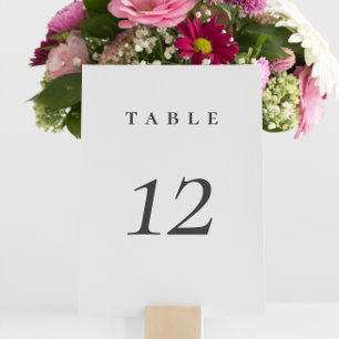 Numeração De Mesa Número da Tabela de Casamento de Script Minimalist
