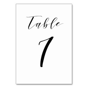 Numeração De Mesa Número da Tabela de Casamento de Script Minimalist