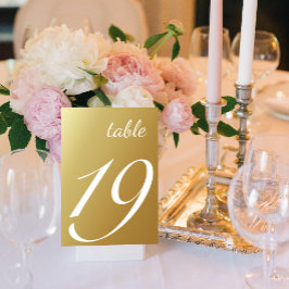 Numeração De Mesa Número da Tabela de Casamento Dourado do Ombre de 