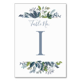 Numeração De Mesa Número da Tabela de Casamento | Dusty Blue Greener