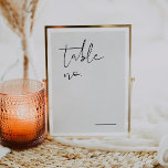 Numeração De Mesa Número da Tabela de Casamento Elegante Moderno<br><div class="desc">Este é um número moderno, elegante da mesa de casamento. Edite a maioria dos textos e todas as fontes e cores de fundo. // Para itens correspondentes, visite a coleção "EMMA" na loja Sinceramente by Nicole Zazzle. * Se você gosta deste design, mas não o vê disponível para algo que...</div>