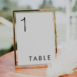 Numeração De Mesa Número da Tabela de Casamento Elegante Moderno<br><div class="desc">Este é um número moderno, elegante da mesa de casamento. Edite a maioria dos textos e todas as fontes e cores de fundo. // Para itens correspondentes, visite a coleção "HARLOW" na certeira loja Nicole Zazzle. * Se você gosta deste design, mas não o vê disponível para algo que você...</div>
