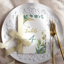 Número da Tabela de Casamento Eucalyptus Botânica