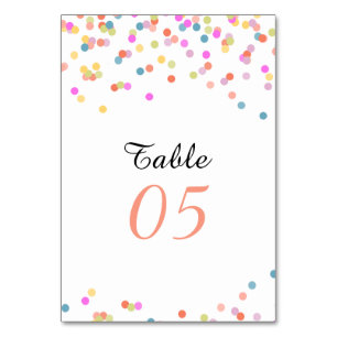 Numeração De Mesa Número da Tabela de Casamento Festiva Moderna Conf