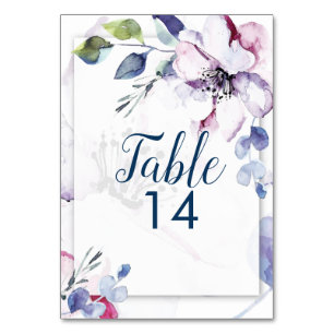 Numeração De Mesa Número da Tabela de Casamento   Flores De Maçã De 