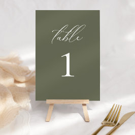 Numeração De Mesa Número da Tabela de Casamento Oleícola de Script E