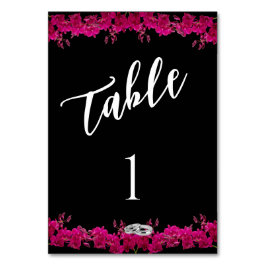Numeração De Mesa Número da Tabela de Casamento - Orquídeas de Fúchs
