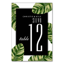 Numeração De Mesa Número da Tabela de Casamento | Praia de Palm de V