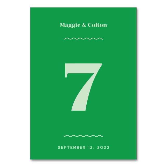 Numeração De Mesa Número da Tabela de Casamento Retroativo (Verso)