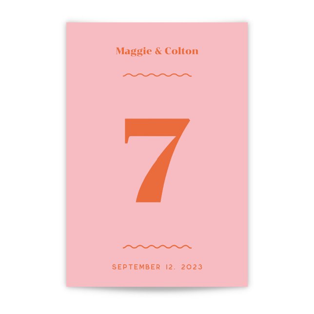 Numeração De Mesa Número da Tabela de Casamento Retroativo (Criador carregado)