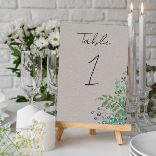 Numeração De Mesa Número da Tabela de Casamento Russo Florestal Gree