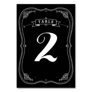 Numeração De Mesa Número da Tabela de Casamentos vintage do Quadro d