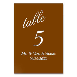 Numeração De Mesa Número da Tabela de Chocolate