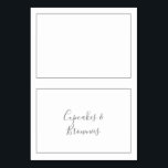 Numeração De Mesa Número da Tabela de Etiquetas de Comida do Buffet<br><div class="desc">Estas etiquetas minimalistas de comida de buffet prateado são perfeitas para um evento simples. A design romântica moderna apresenta cinzas clássicas de prata e tipografia branca, pareadas com uma caligrafia rustica, mas elegante, com estilo antigo, com letra de mão. Personalizável em qualquer cor. Mantenha o design simples e elegante, como...</div>