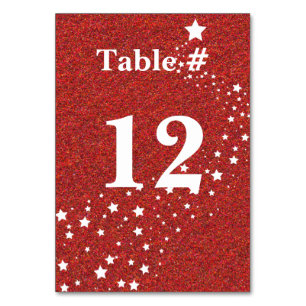 Numeração De Mesa Número da Tabela de Feriados de Olhar com Glitter