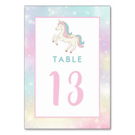 Numeração De Mesa Número da Tabela de Festas de aniversário da Rainb