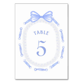 Numeração De Mesa Número da Tabela de Frames de Fita de Arco Azul