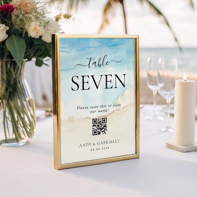 Numeração De Mesa Número da Tabela de Menu Casamento de Código QR de (Criador carregado)