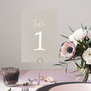Numeração De Mesa Número da Tabela de Ostras de Casamento True Simpl