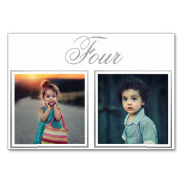 Numeração De Mesa Número da Tabela de Prata de Classe Elegante da Id