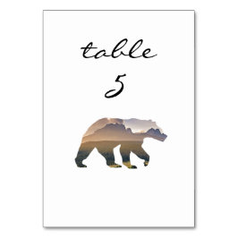 Numeração De Mesa Número da Tabela de Recepção Urso Florestal Russo