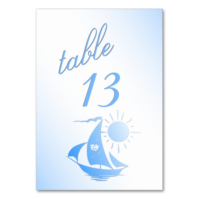 Numeração De Mesa Número da Tabela de Teatro de Navegação (Frente)