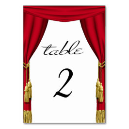 Numeração De Mesa Número da Tabela de Tema de Filme