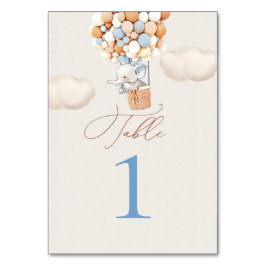 Numeração De Mesa Número da Tabela do Balão de Elefantes