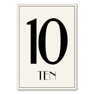 Numeração De Mesa Número da Tabela do Estilo de Hollywood Antigo