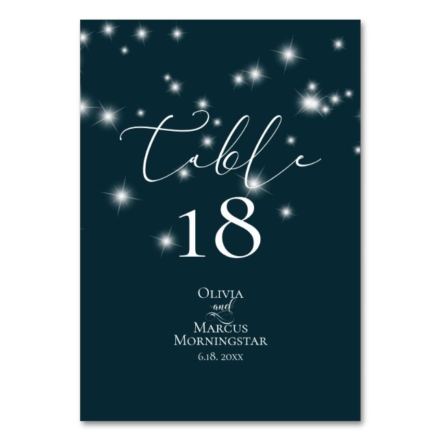 Numeração De Mesa NÚMERO DA TABELA | Elegant Beach Wedding Arbor (Frente)