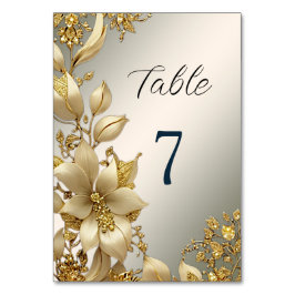 Numeração De Mesa Número da Tabela Floral do ouro