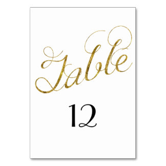 Numeração De Mesa Número da tabela Glam Dourado