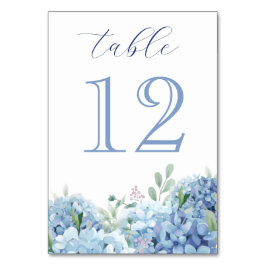 Numeração De Mesa Número da Tabela Hydrangea Azul