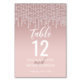 Numeração De Mesa Número da Tabela Luzes de Diamante de Pincel de Pi