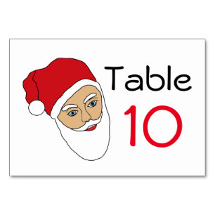 Numeração De Mesa Número da Tabela Numérica do Papai Noel
