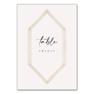 Numeração De Mesa Número da Tabela Pampas Dourada - Casamento C100