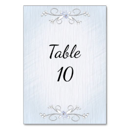 Numeração De Mesa Número de Mesa Azul Delicado