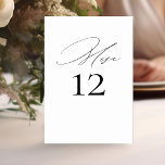Numeração De Mesa Numero de Mesa Boda Elegante Caligrafía<br><div class="desc">Numeración elegante de mesas de boda en español con caligrafía elegante para 'mesa' Market de mesa personalizada.</div>