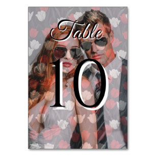 Numeração De Mesa Número de Mesa Casamento Flor de Tulipa Vintage