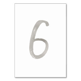 Numeração De Mesa Número de mesa de casamento chique em folha de pra