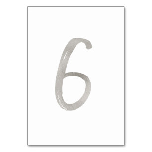 Numeração De Mesa Número de mesa de casamento chique em folha de pra