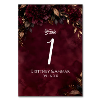 Numeração De Mesa Número de Mesa de Casamento de Inverno com Tonalid