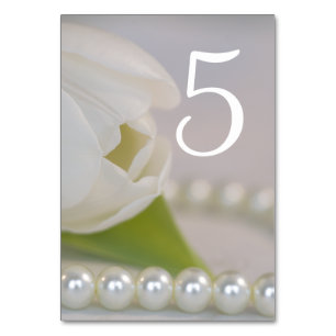 Numeração De Mesa Número de Mesa de Casamento de Primavera com Tulip