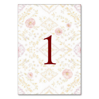 Numeração De Mesa Número de mesa de casamento elegante