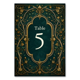 Numeração De Mesa Número de Mesa de Casamento Floresta Encantada