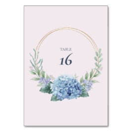 Numeração De Mesa Número de Mesa de Casamento no Jardim com Hortênsi