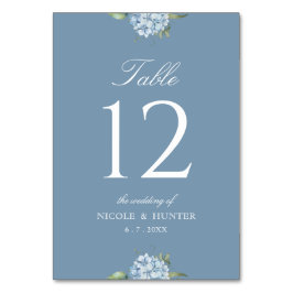 Numeração De Mesa Número de Mesa de Casamento Simples em Azul Poeire