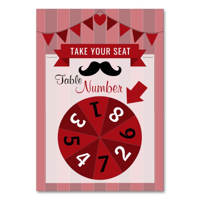Numeração De Mesa Número de Mesa de Festa de Aniversário com Cartaz  (Frente)