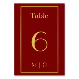 Numeração De Mesa Número de mesa de Natal elegante