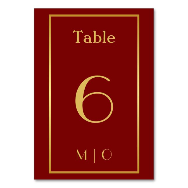 Numeração De Mesa Número de mesa de Natal elegante (Frente)